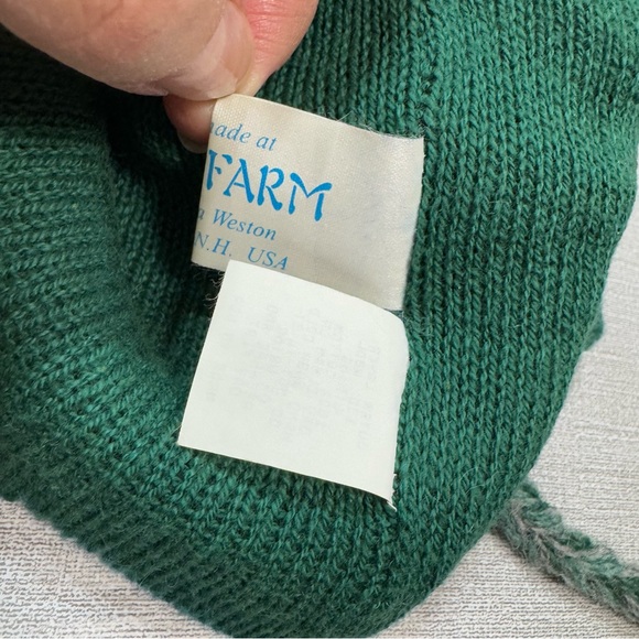 We-Z-Farm Handmade Green Wool Sheep Earflap Beanie Hat - Picture 9 of 10